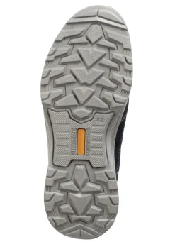 Schnürschuh aus Veloursleder und Textilmaterial