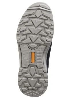 Schnürschuh aus Veloursleder und Textilmaterial