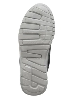 Schnür-Sneaker aus Synthetik und weichem Textilmaterial