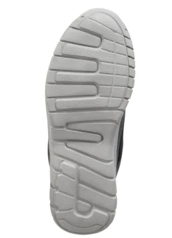 Schnür-Sneaker aus Synthetik und weichem Textilmaterial