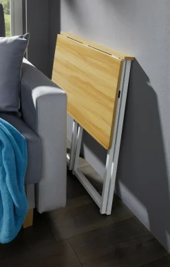 Schreibtisch mit Gestell aus Metall