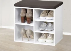 Schuhbank mit Sitzkissen