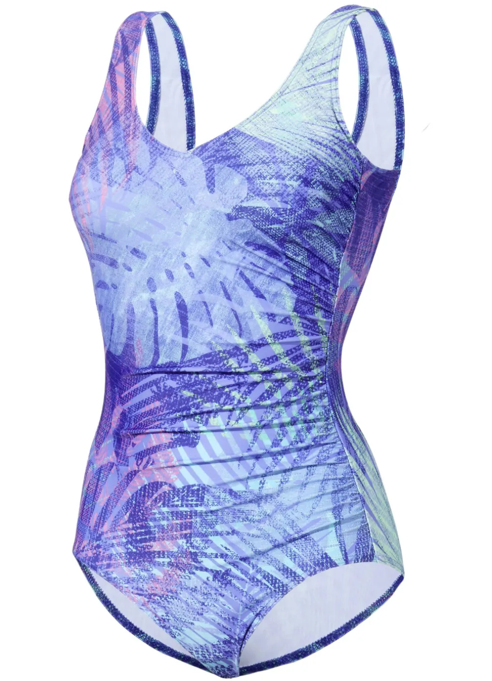 Schwab Badeanzug mit buntem Druckdessin und Vollkorsage