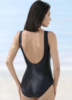 Schwab Badeanzug mit platziertem Druckdessin und Vollkorsage