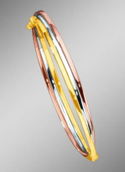 Schwerer Armreif in Tricolor