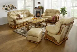 Schwerer Couchtisch in Eiche rustikal