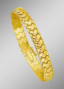 Schweres Armband in Geflecht-Optik mit Kastenschloss