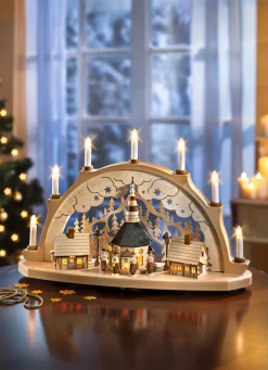 Schwibbogen aus massivem Holz