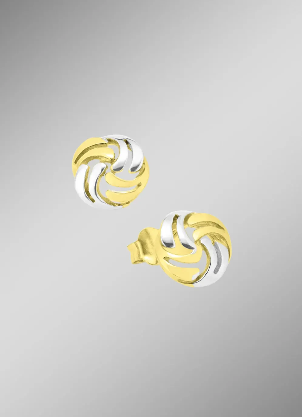 Süße Ohrstecker in Bicolor