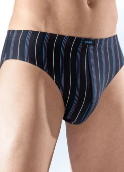 Sechserpack Slips mit Streifendessin