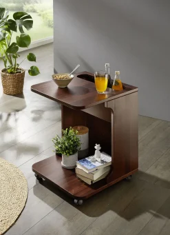 Servierwagen aus massivem Buchenholz