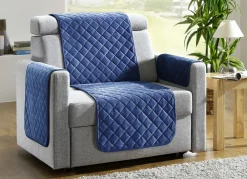 Sessel,- Couch,- und Armlehnschoner mit Bandeinfassung