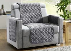 Sessel,- Couch,- und Armlehnschoner mit Bandeinfassung