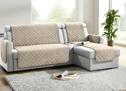 Sessel,- Couch,- und Armlehnschoner mit Bandeinfassung