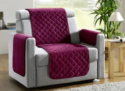 Sessel,- Couch,- und Armlehnschoner mit Bandeinfassung