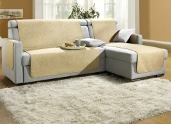 Sessel-,Couch- und Armlehnenschoner mit Bandeinfassung