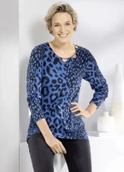 Shirt mit ausgefallener Ausschnittverarbeitung