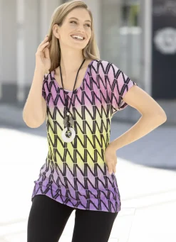 Shirt mit überschnittener Schulterpartie