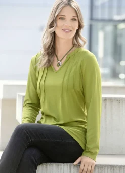 Shirt mit Biesen im Vorderteil