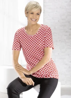 Shirt mit interessanter zweifarbiger Struktur in 2 Farben