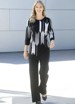 Shirt mit Kontrastdruck