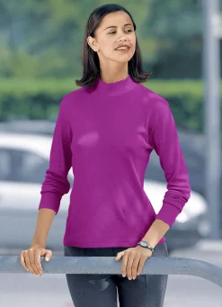 Shirt mit Stehkragen