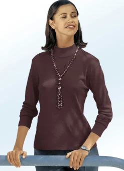 Shirt mit Stehkragen