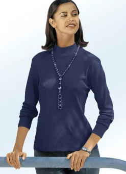 Shirt mit Stehkragen