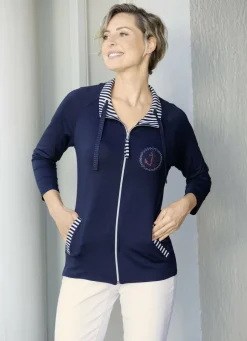 Shirtjacke mit durchgehendem Reißverschluss