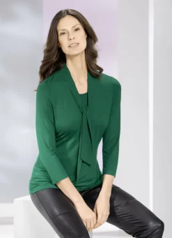 Shirt-Tunika mit Bindeschluppe