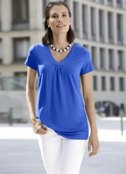Shirt-Tunika mit V-Ausschnitt