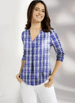 Shirt-Tunika mit Zierfalte