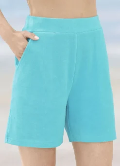 Shorts aus Frottierstretch
