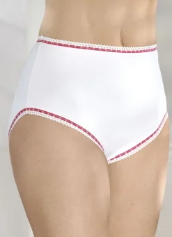 Siebenerpack Slips mit Kontrastabschlüssen