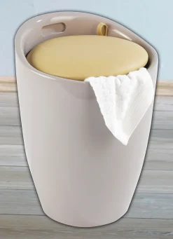 Sitzhocker mit Stauraum