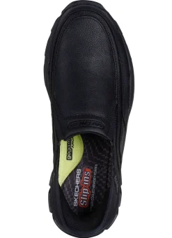 SKECHERS, bequeme Herren-Slipper, mit geformter Slip-Ins Fersenplatte