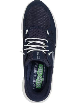SKECHERS, Herren-Sneaker, mit geformter Slip-Ins Fersenplatte