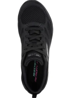 SKECHERS, sportliche Damen-Sneaker, mit Nappaleder-Besätzen