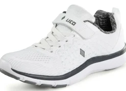 Sneaker aus effektvoll dessiniertem Textilmaterial