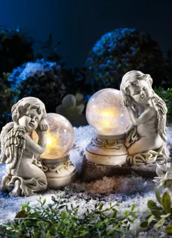 Solarleuchte Engel, 2er-Set