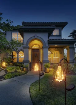 Solarleuchte in Rostoptik