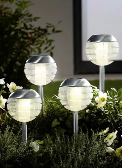 Solarleuchte mit Softone-LED, 4er-Set