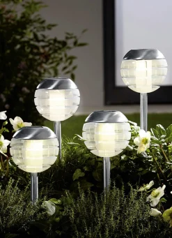 Solarleuchte mit Softone-LED, 4er-Set
