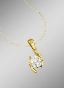 Solitäranhänger mit Brillant