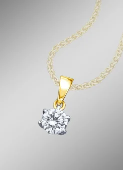 Solitäranhänger mit lupenreinem Brillant