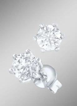 Solitär-Ohrstecker mit Brillanten