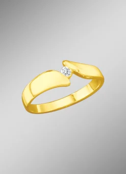 Solitärring mit lupenreinem Brillant