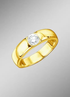 Solitärring mit lupenreinem Brillant