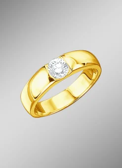 Solitärring mit lupenreinem Brillant