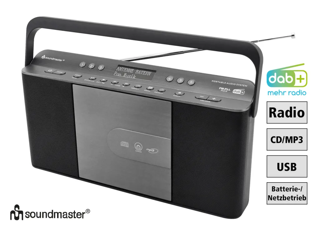 Soundmaster CD-Kofferradio RCD1870SW